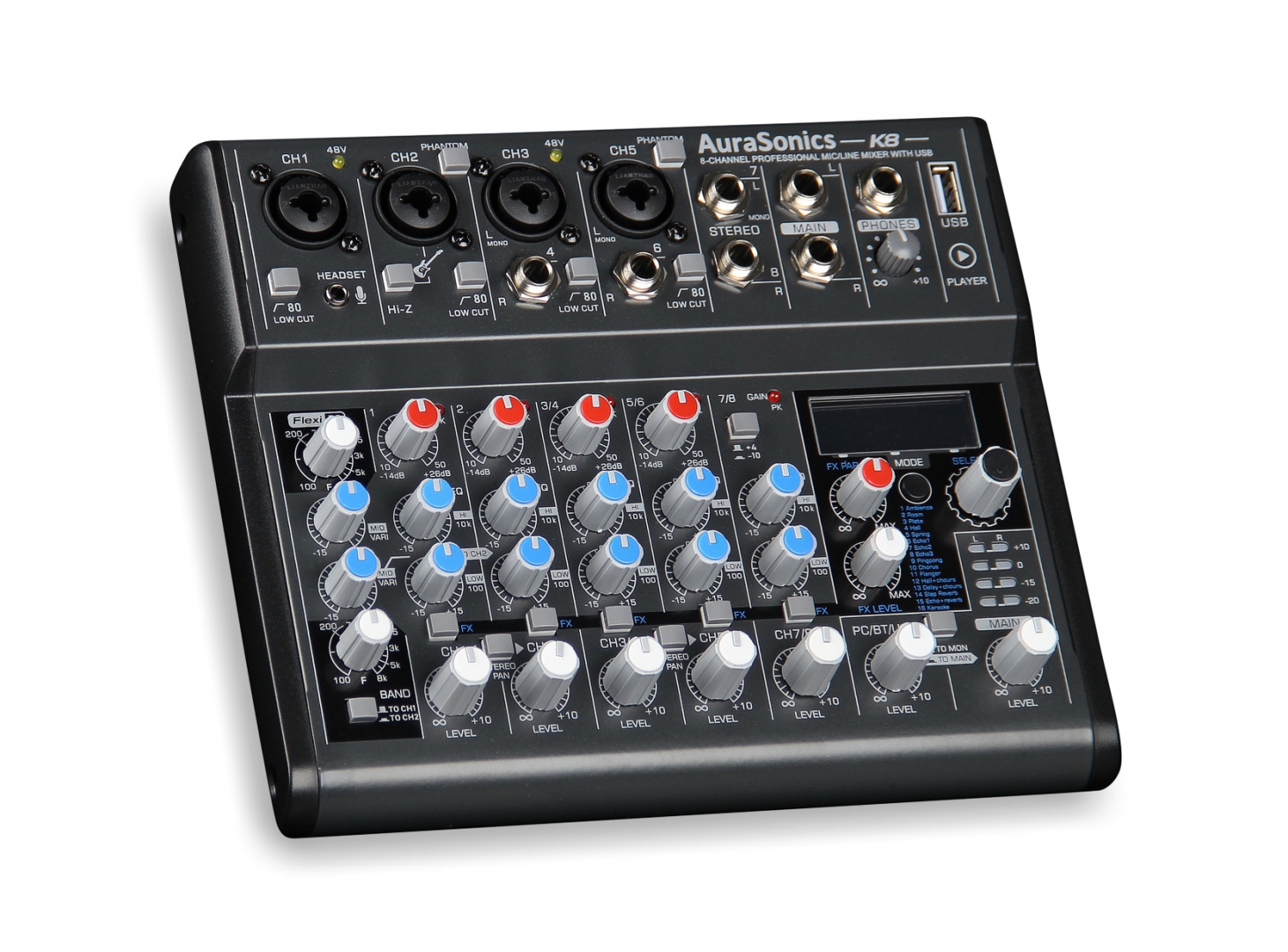 AuraSonics K8 компактный микшерный пульт в Дивногорске