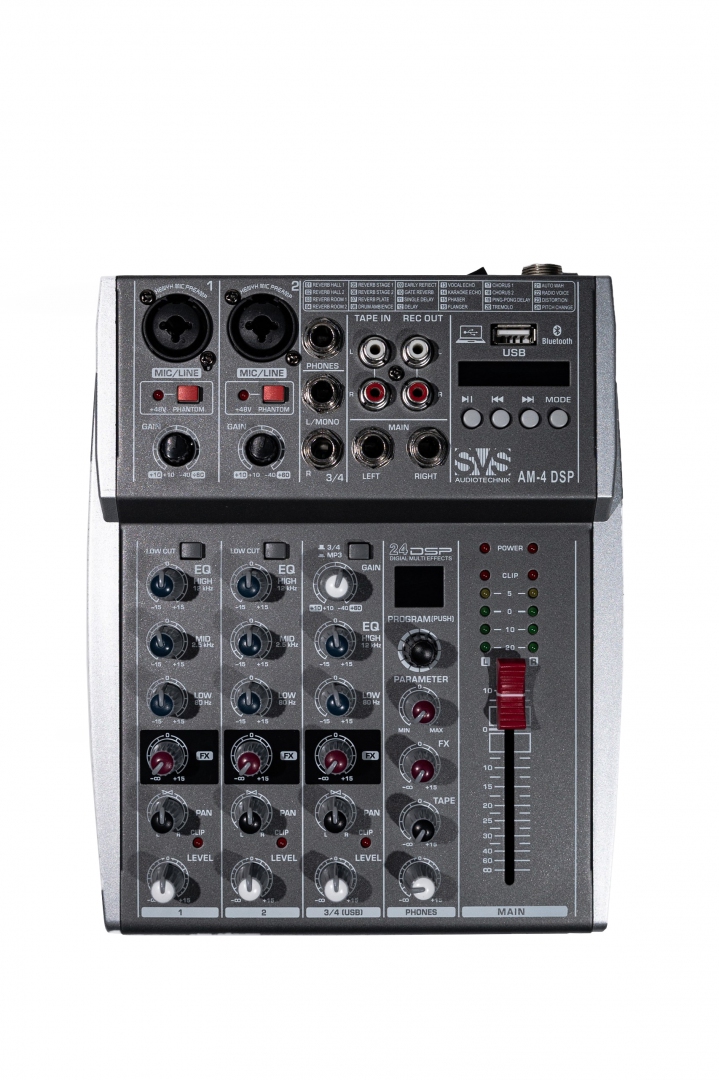 SVS Audiotechnik mixers AM-4 DSP Аналоговый микшерный пульт, 4-канала в Дивногорске