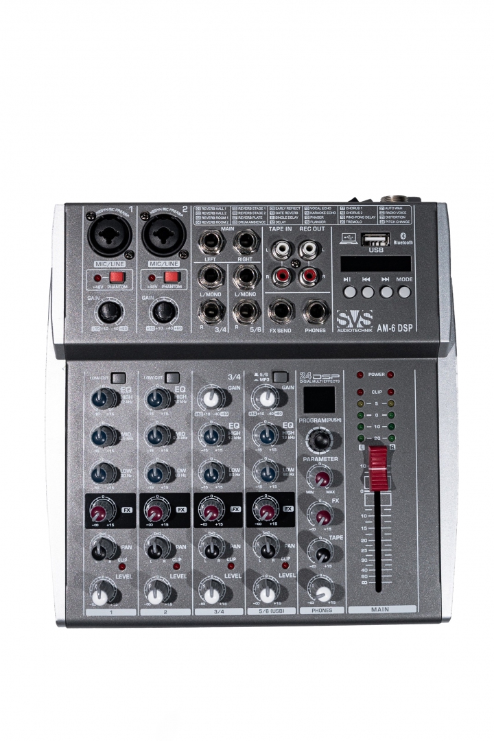 SVS Audiotechnik mixers AM-6 DSP Микшерный пульт аналоговый, 6-канальный SVS Audiotechnik mixers в Дивногорске