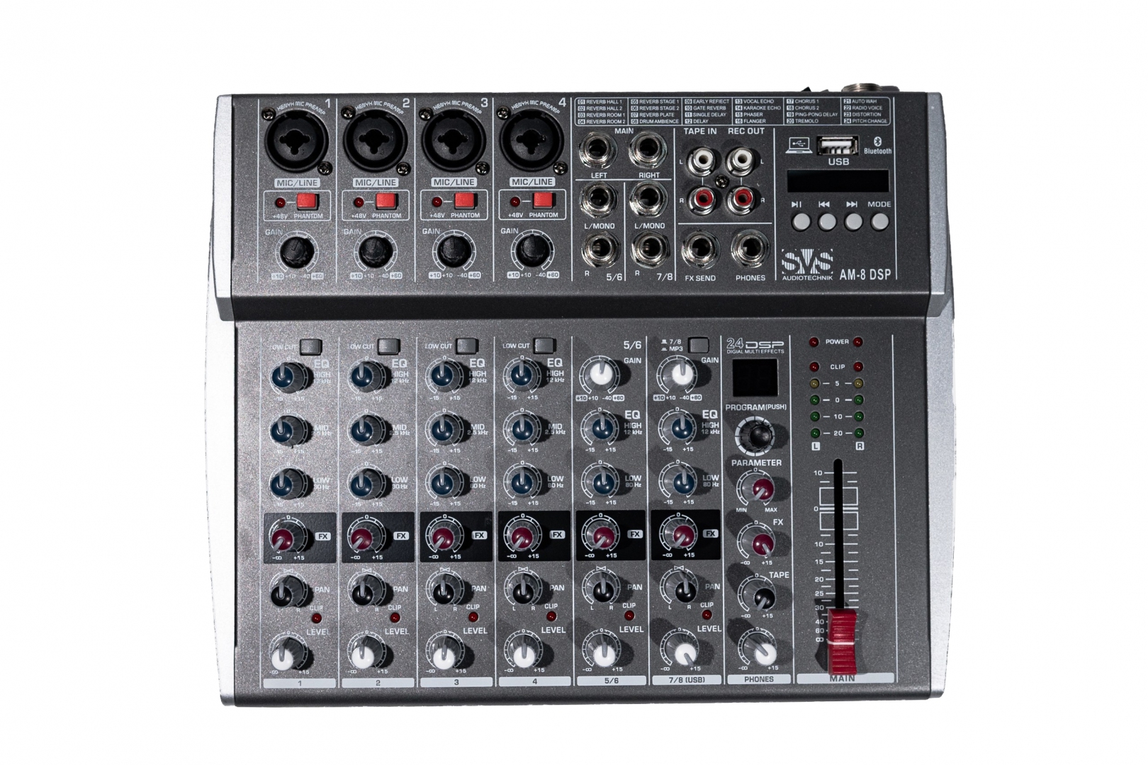 SVS Audiotechnik mixers AM-8 DSP Микшерный пульт аналоговый, 8-канальный в Дивногорске